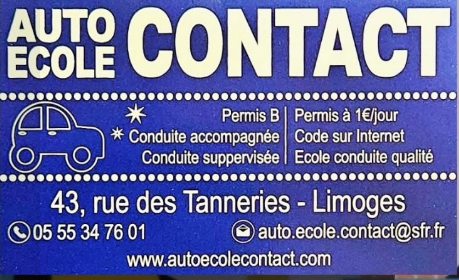 AUTO ECOLE CONTACT